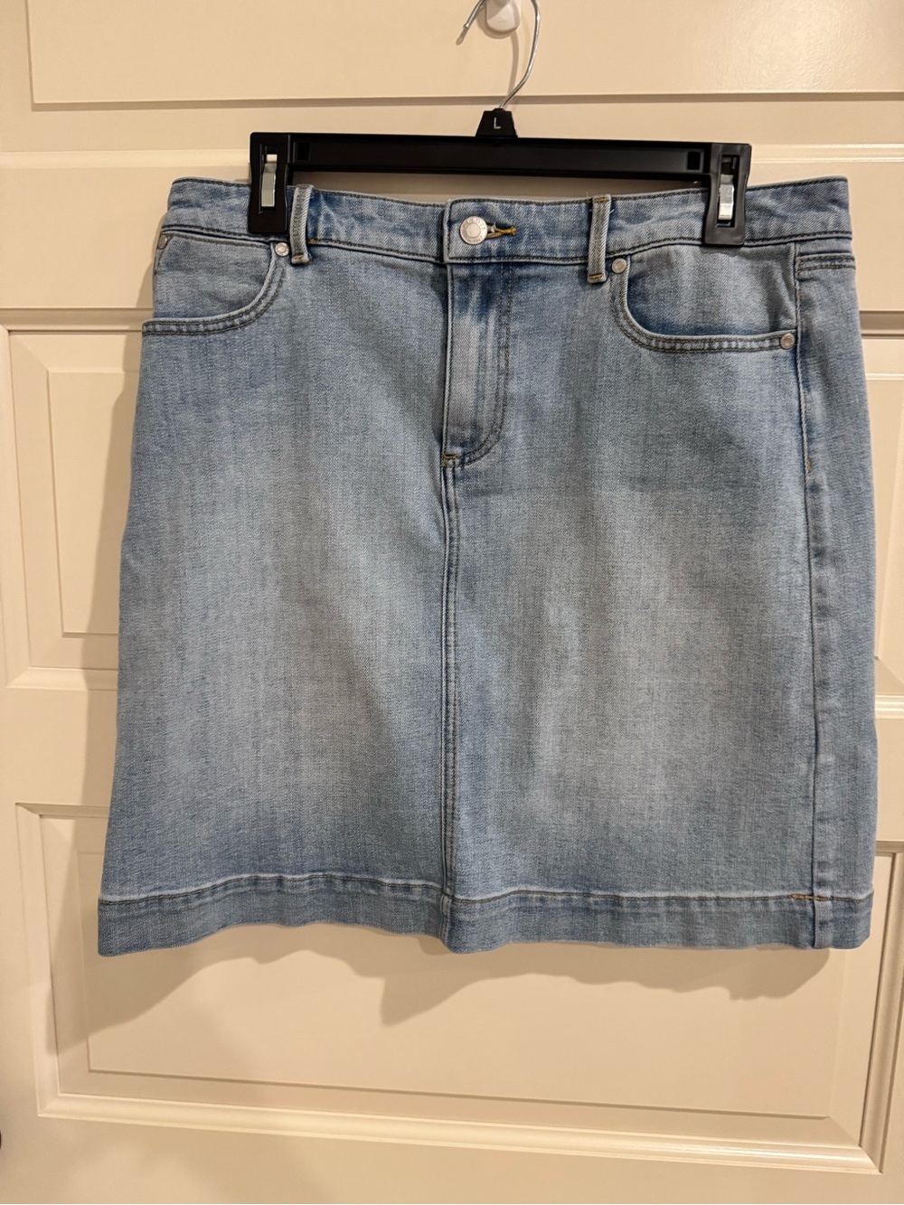 Talbots Light Blue Denim Mini Skirt